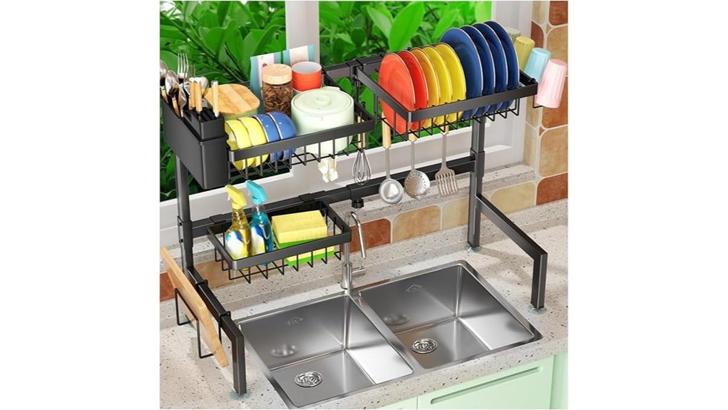 two tier over sink rack