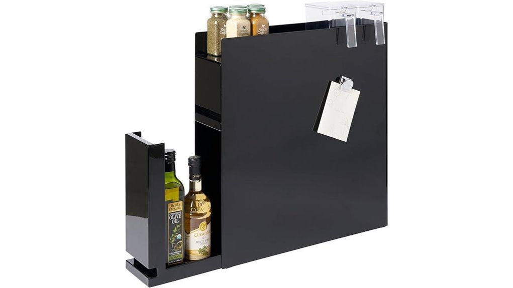 two tier sliding spice rack