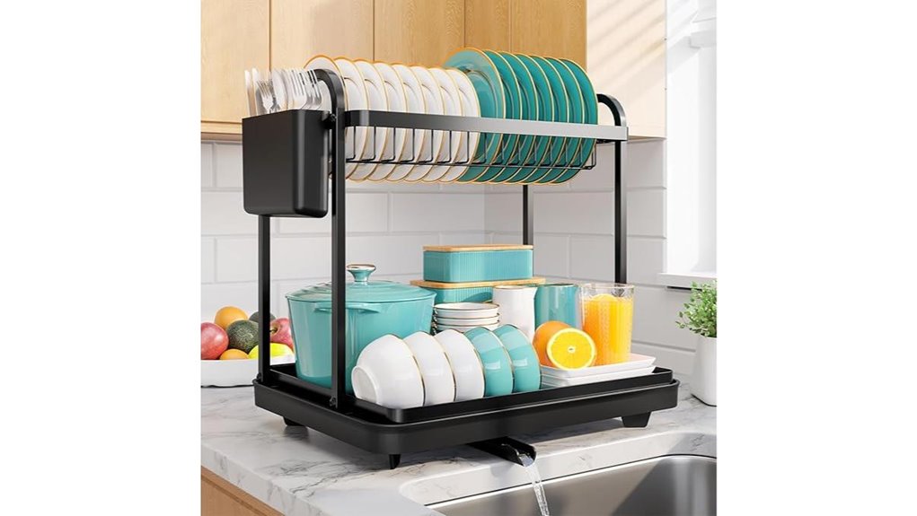 two tier stainless drying rack