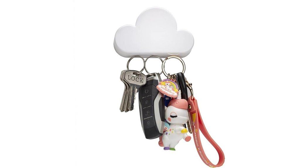 twone white cloud key holder