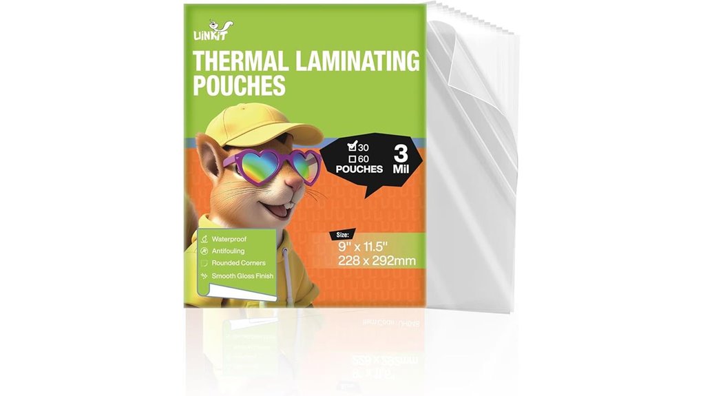 uinkit laminating pouches 30 pack