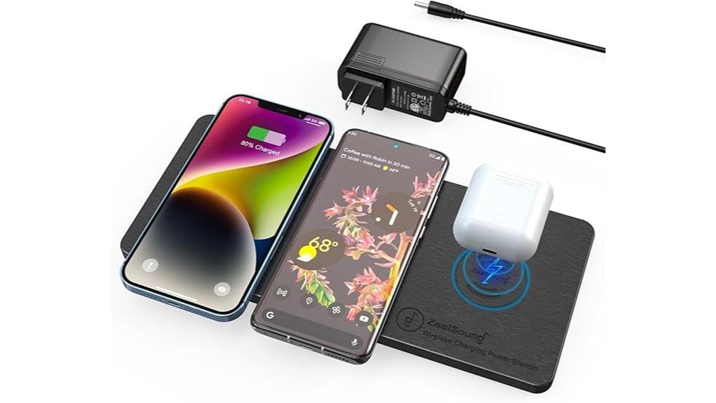 ultra slim triple airpods charger