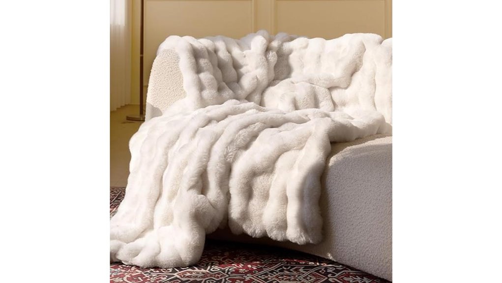 ultra soft cream white faux fur