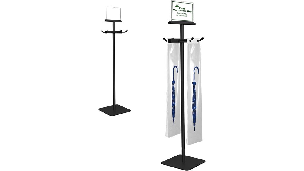 umbrella bag stand with bags