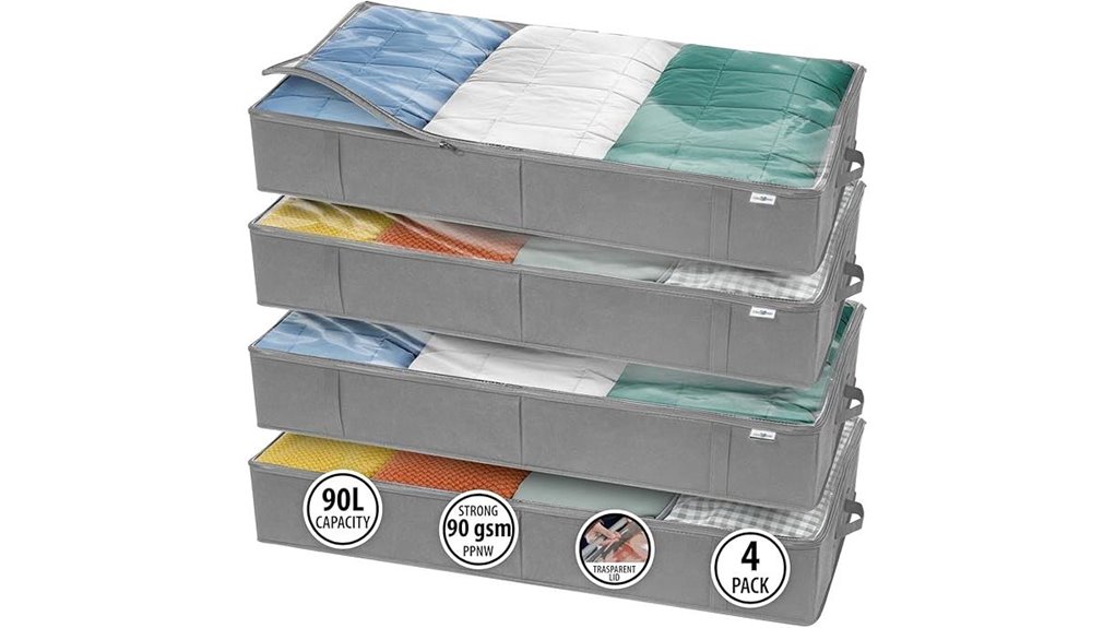 under bed closet organizer set