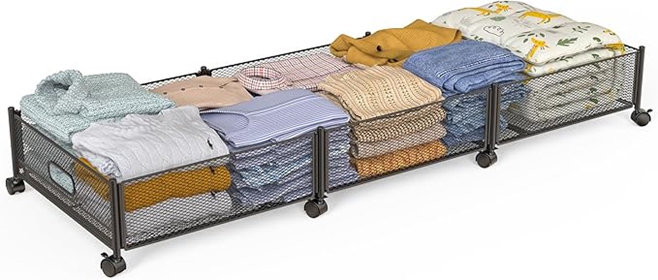 under bed storage with wheels