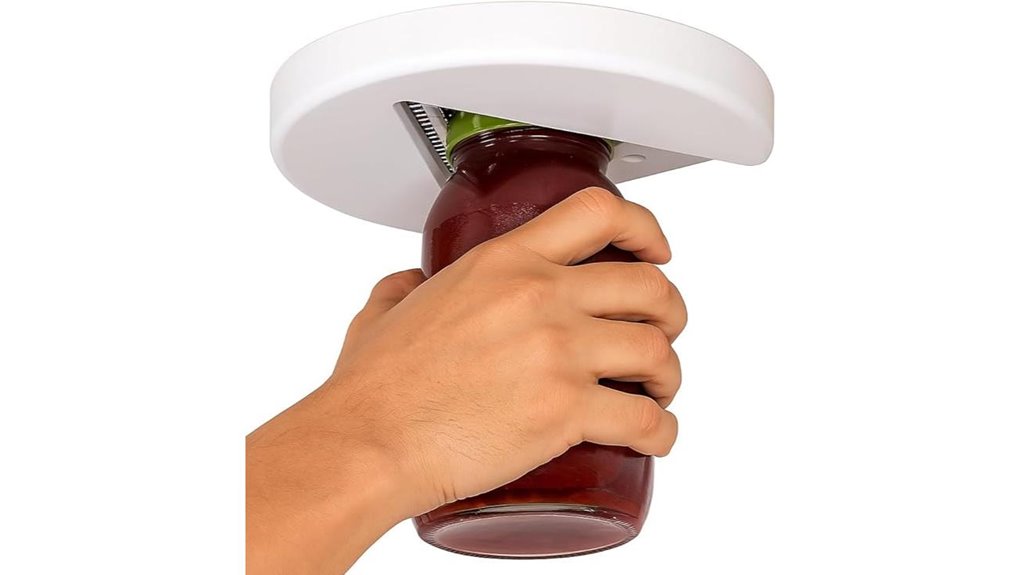 under cabinet one handed jar bottle opener