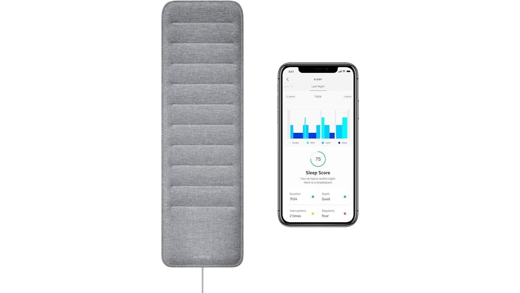 under mattress sleep tracking pad