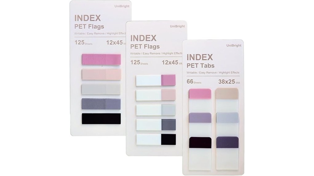 unibright sticky index tabs