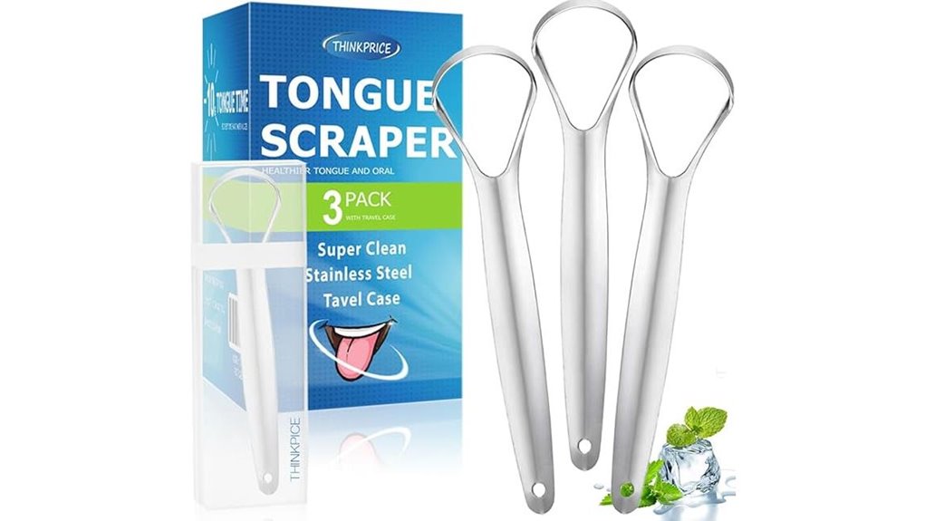 unisex metal tongue scraper
