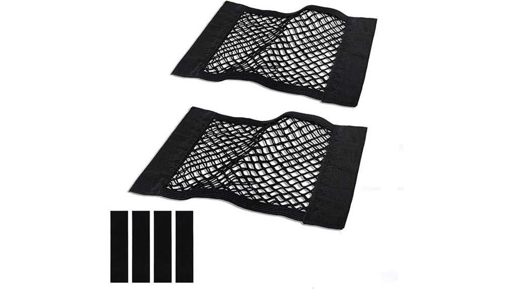 universal car trunk cargo net 2 pack