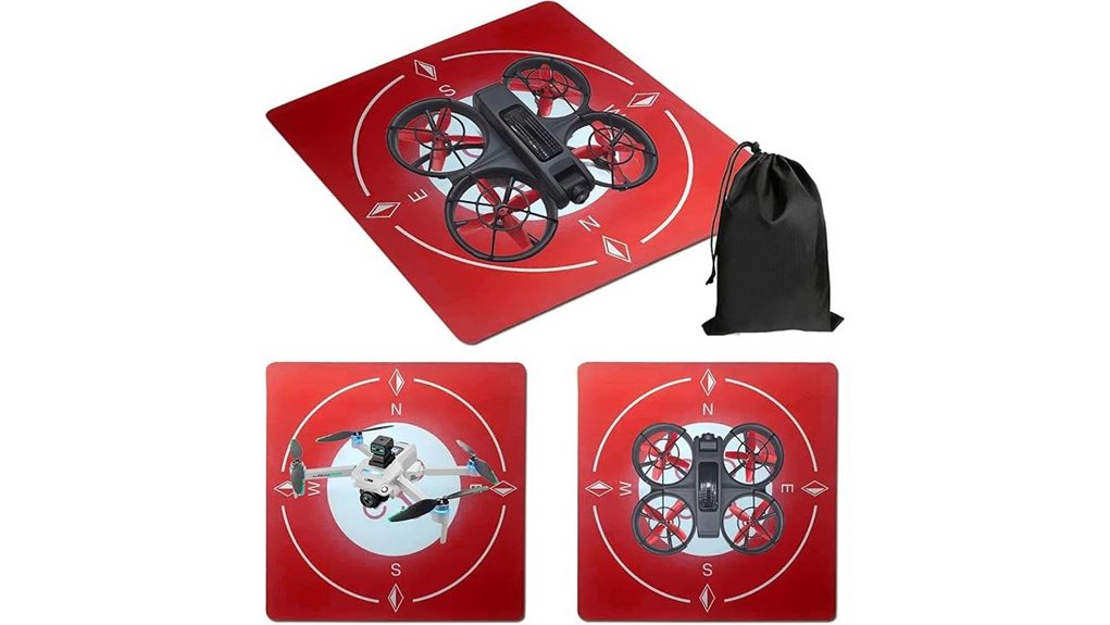 universal red portable landing pad