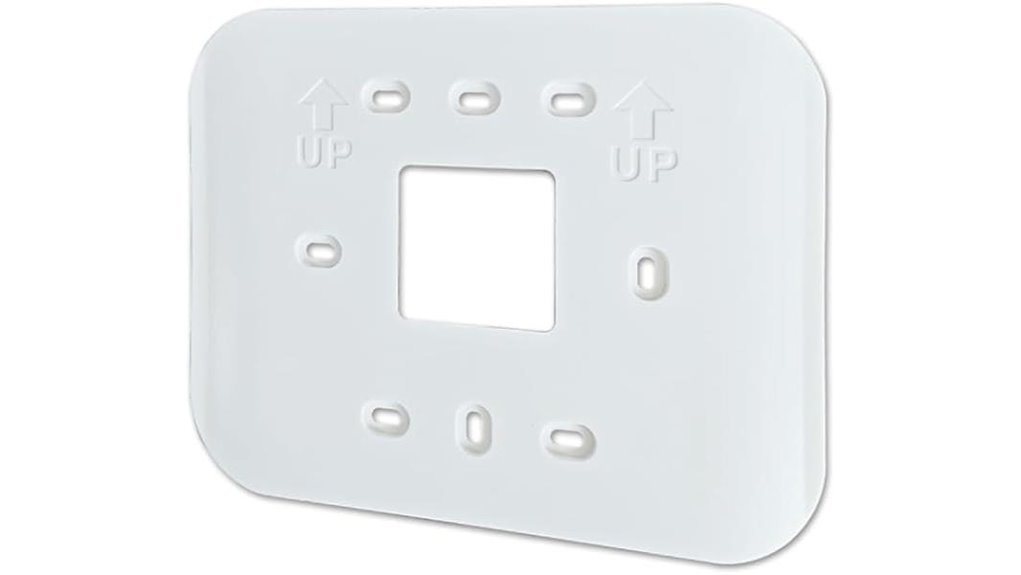 universal thermostat backplate off white