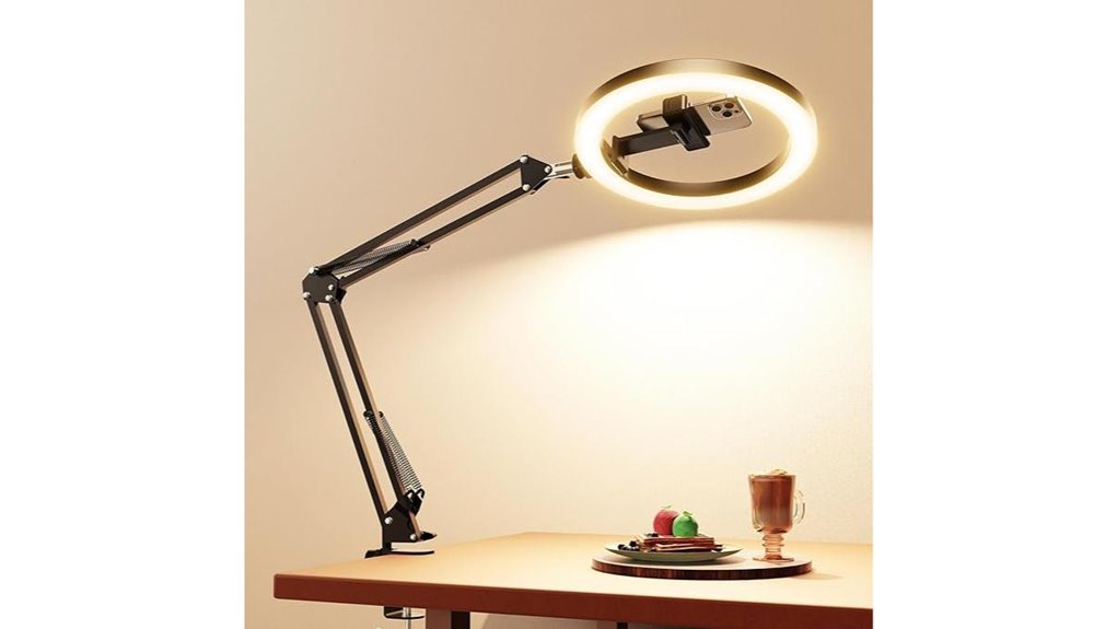 upgrade ring light overhead camera mount