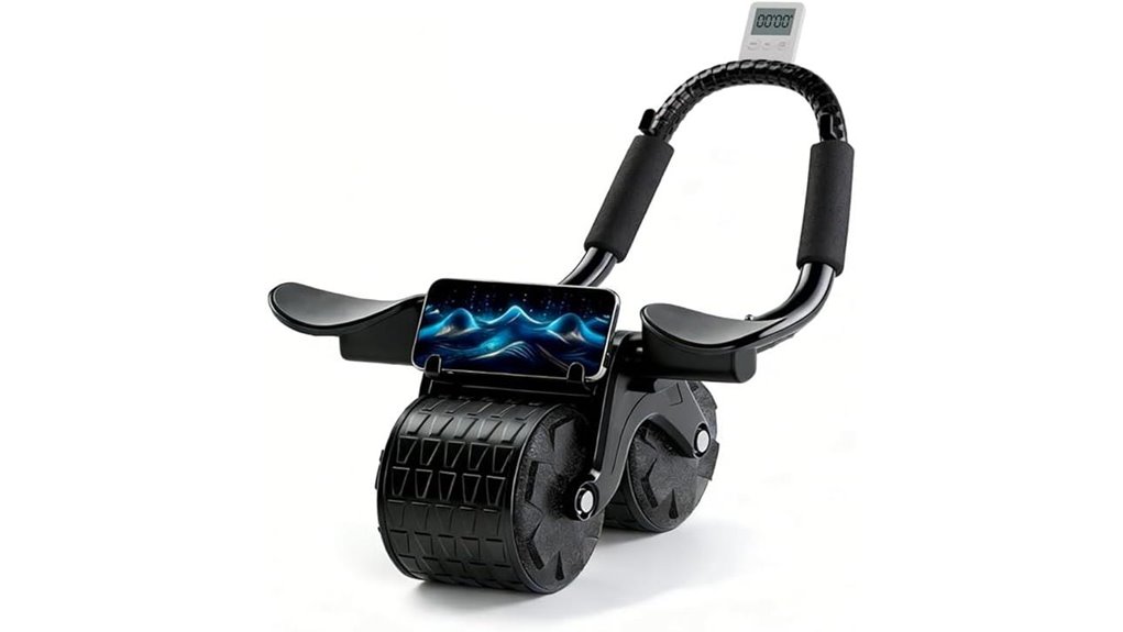 upgraded ab roller with support