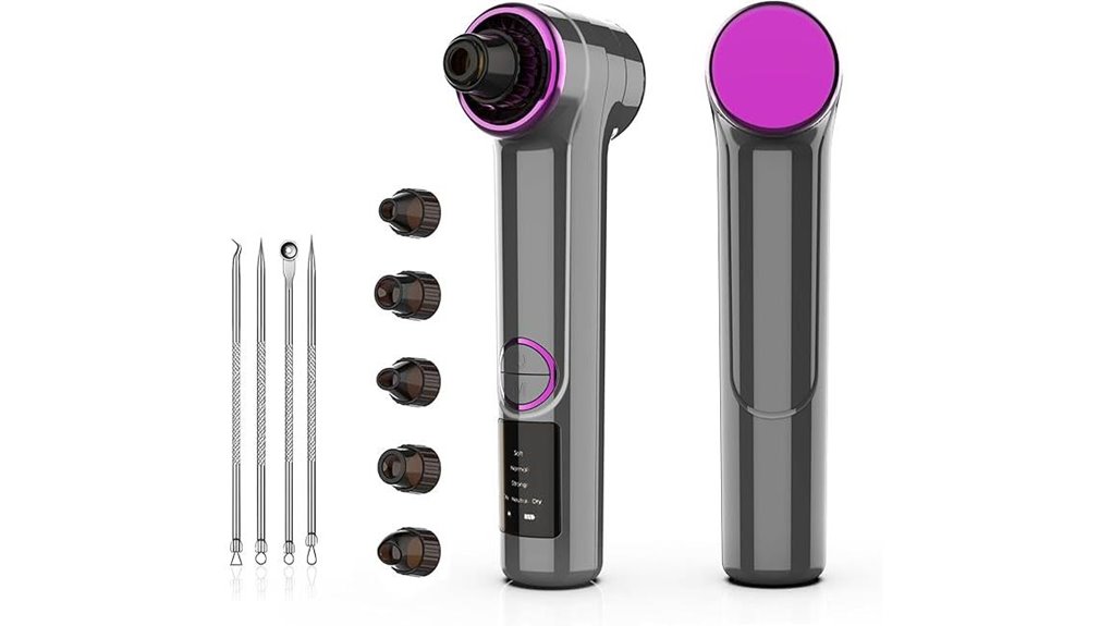 usb 3 level heated blackhead vacuum