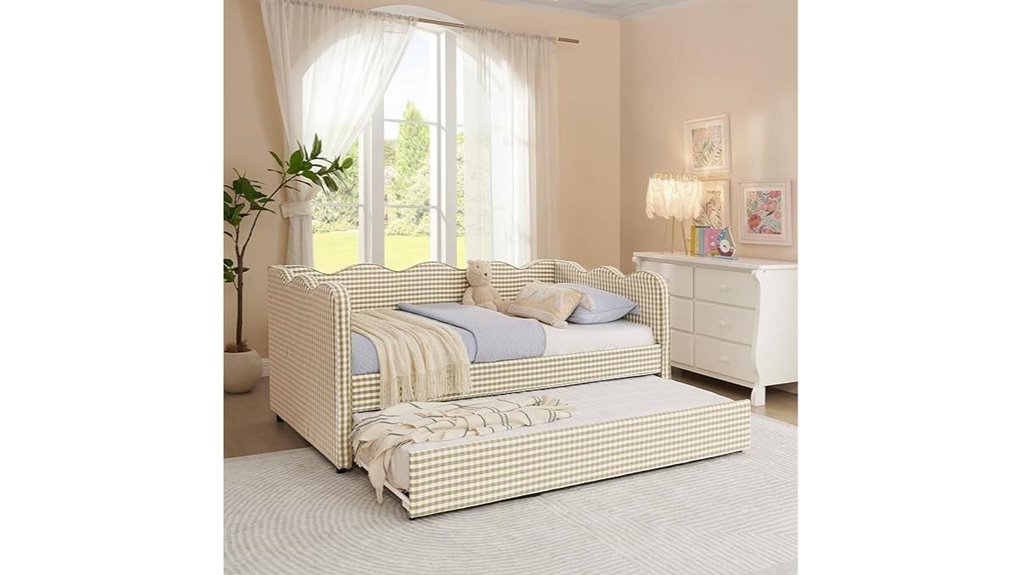 usb gingham twin daybed