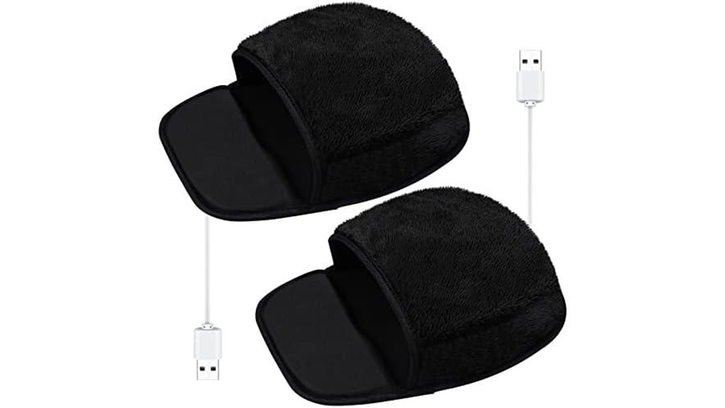 usb heated mouse pad set with hand warmer