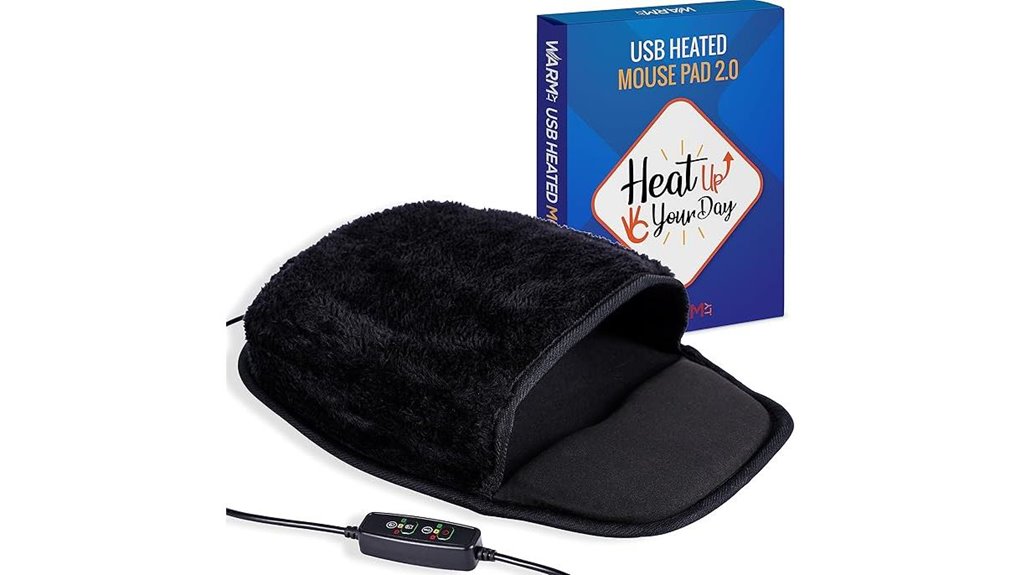 usb heated mouse pad with warmer 3 temps