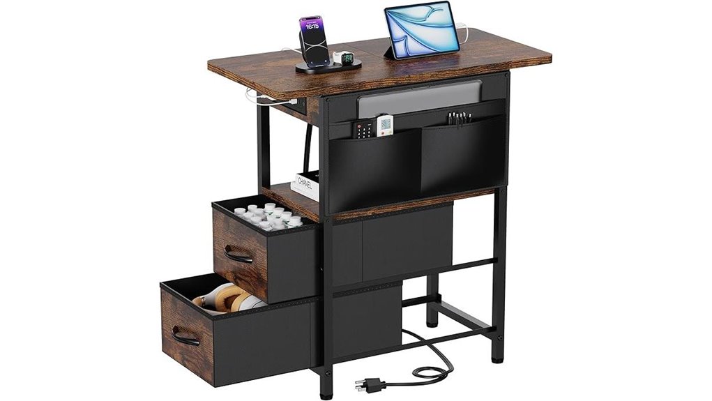 usb nightstand with ports