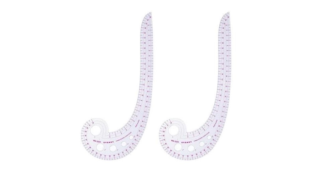 utenew french curve ruler 2 pack
