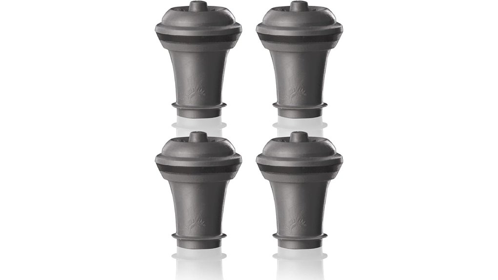 vacu vin gray stoppers 4 pack