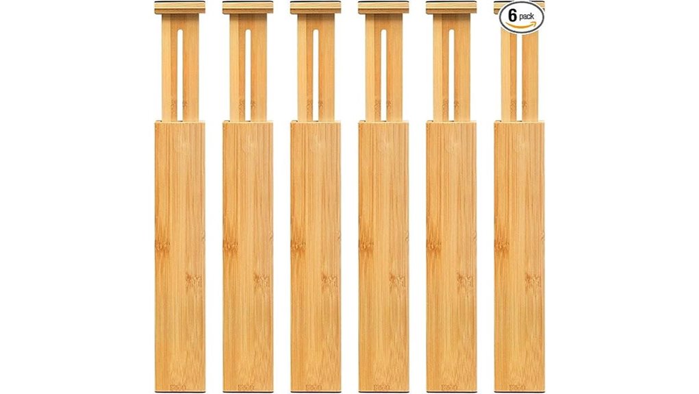 vaefae adjustable bamboo dividers