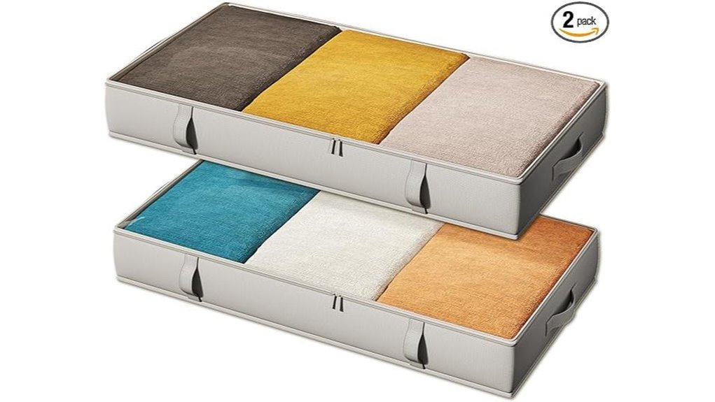 vailando gray underbed bins