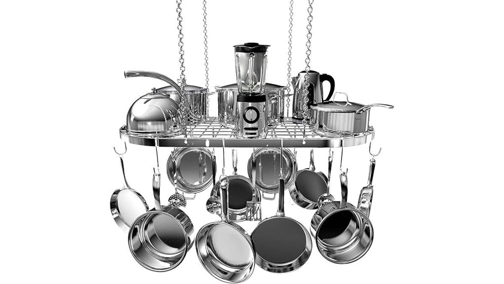 vdomus hanging pot rack