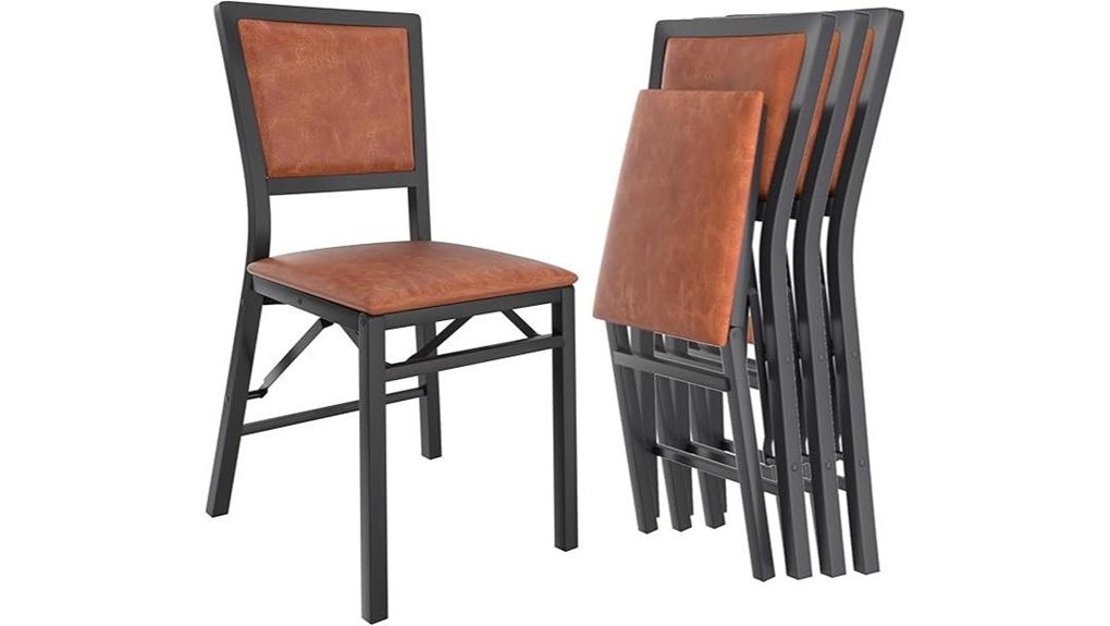 vecelo folding chairs with cushions