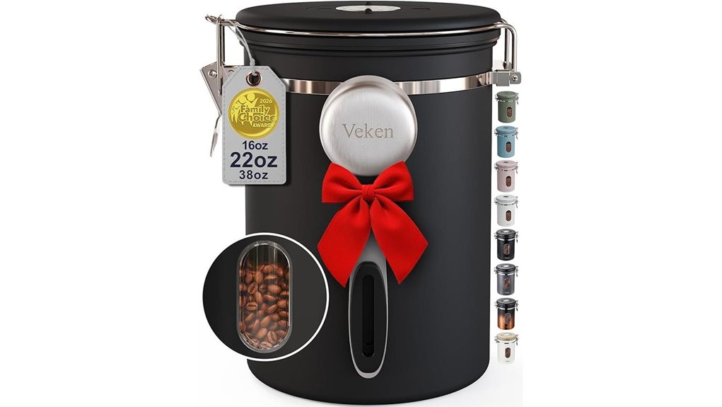 veken 22oz stainless canister