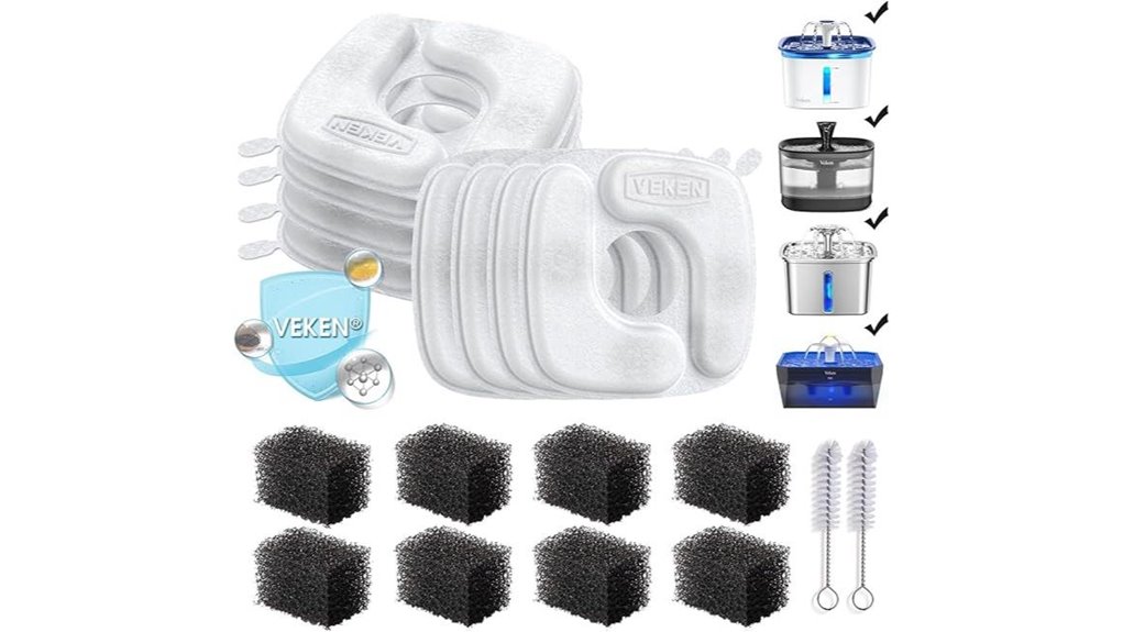 veken 8 pack pre filter sponges