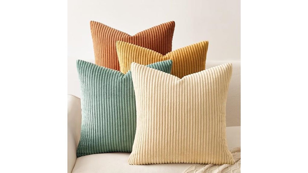 velvet pillow covers set