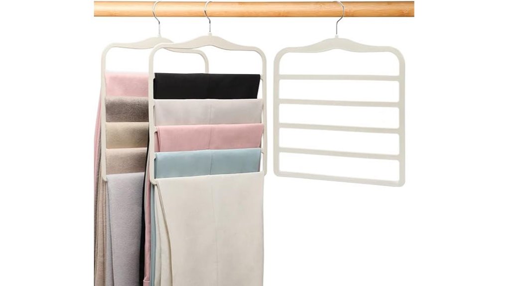 velvet space saving pants hangers