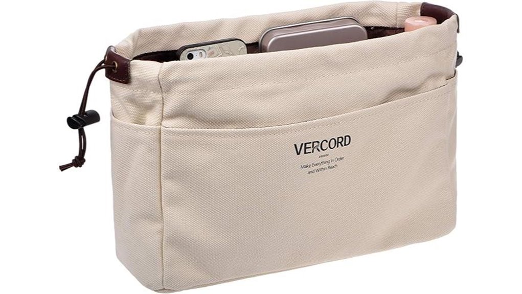 vercord canvas bag organizer