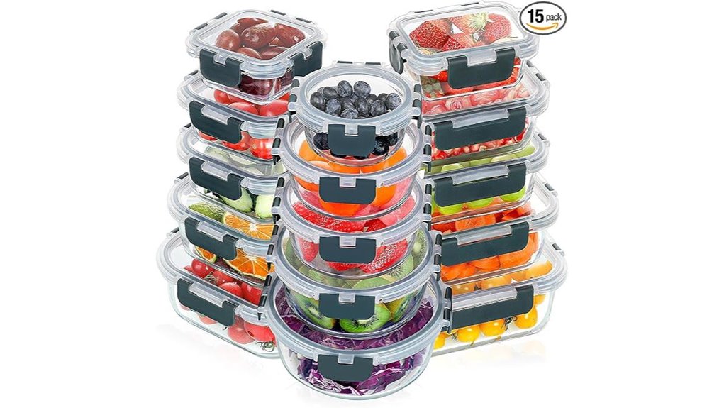 verones 30 piece stackable glass