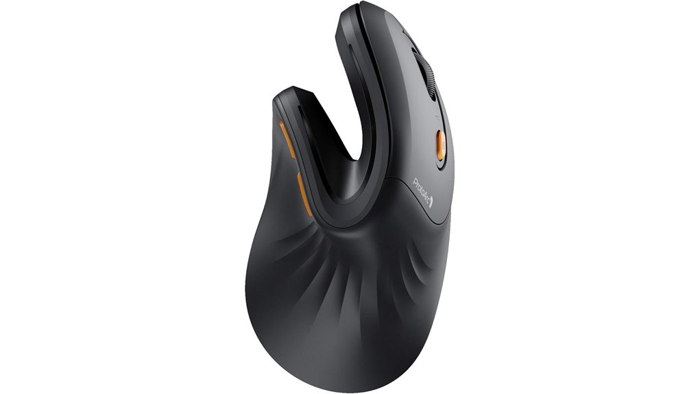 vertical multi device bluetooth mouse