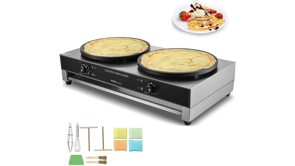 vevor 16 inch double crepe maker