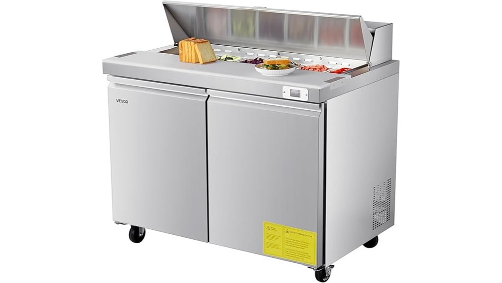 vevor 48 inch 12 5cuft fridge