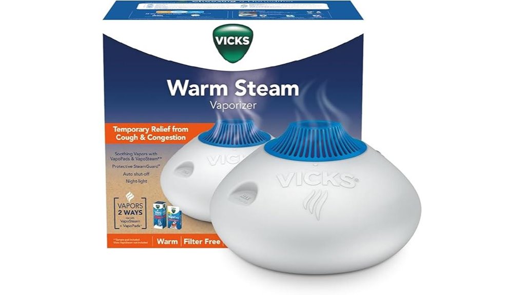 vicks warm steam humidifier