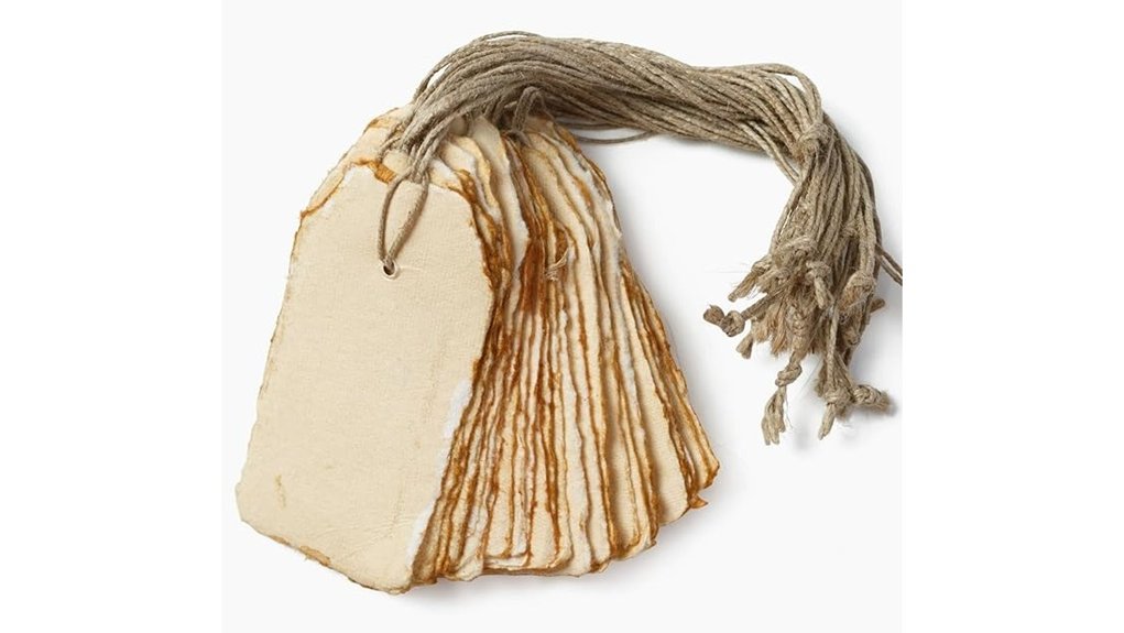 vintage deckle edge tags