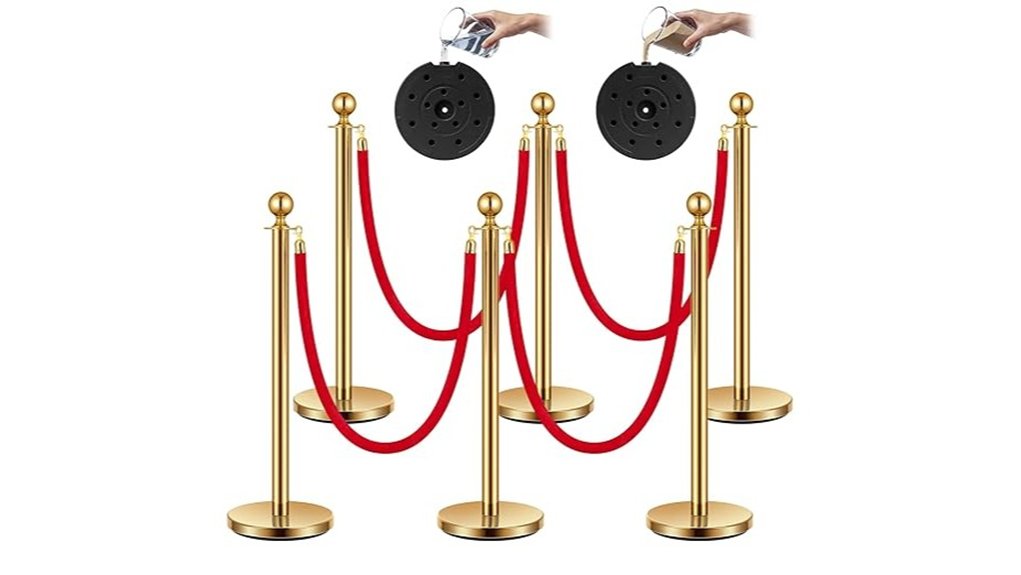 vivohome six stanchions ropes