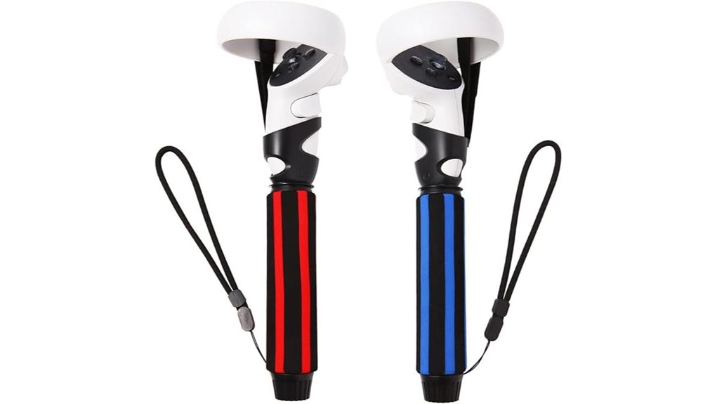 vr game handles with grips