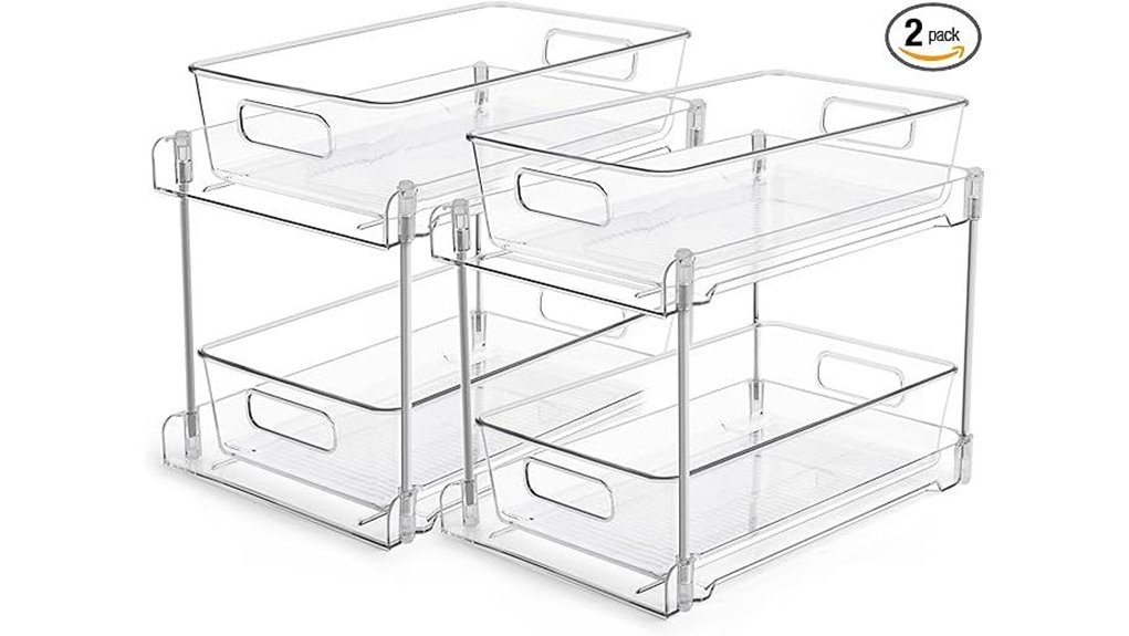 vtopmart 2 tier organizer pair