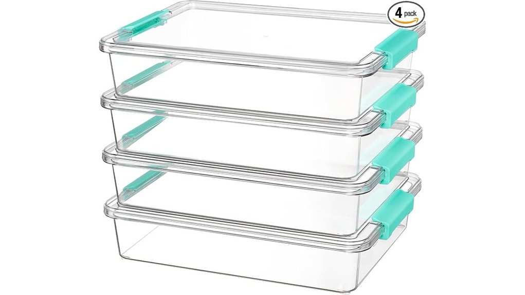 vtopmart 6qt clear bins