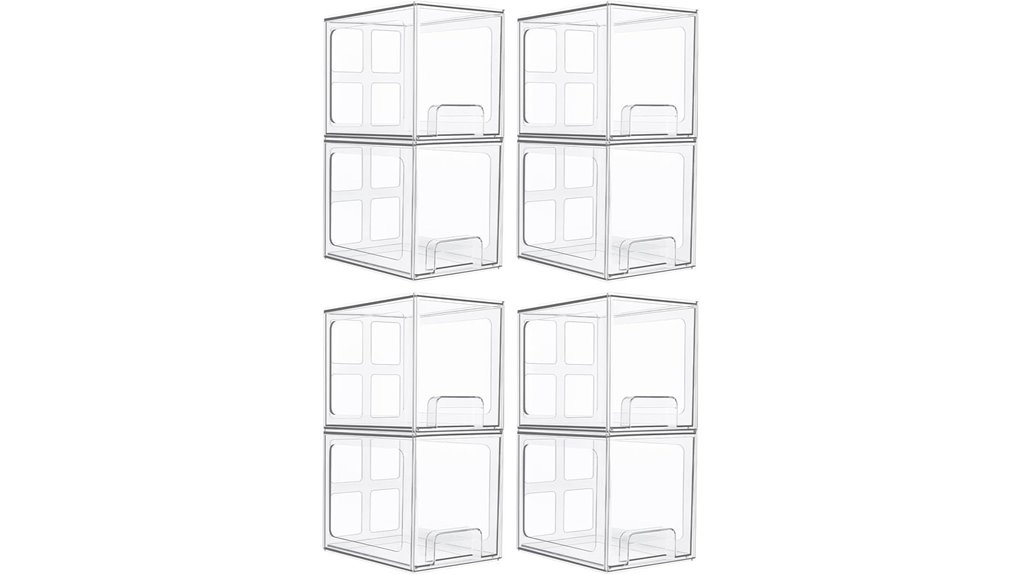 vtopmart acrylic under sink organizers