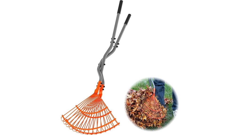 walensee long handled leaf rake