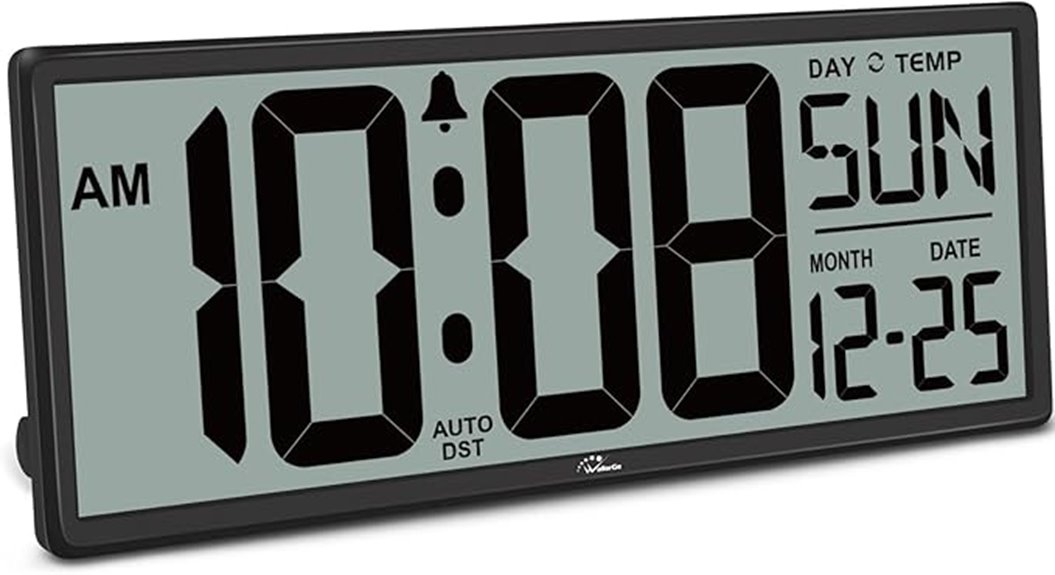 wallarge 14 5 inch digital clock