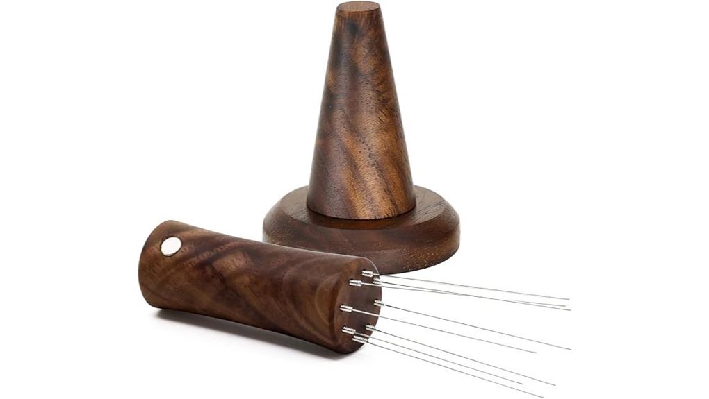 walnut espresso stirrer magnet