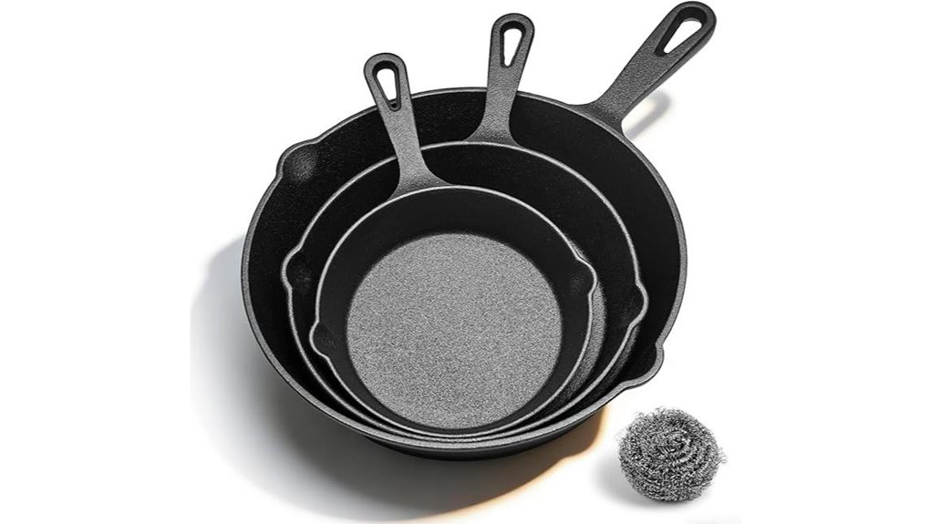 wangyuanji 3 piece skillet set